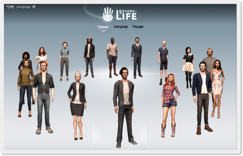 Second Life Starting Avatars