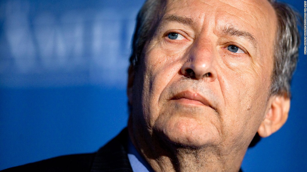 Larry Summers, the former Secretary of Treasury of the Clinton administration