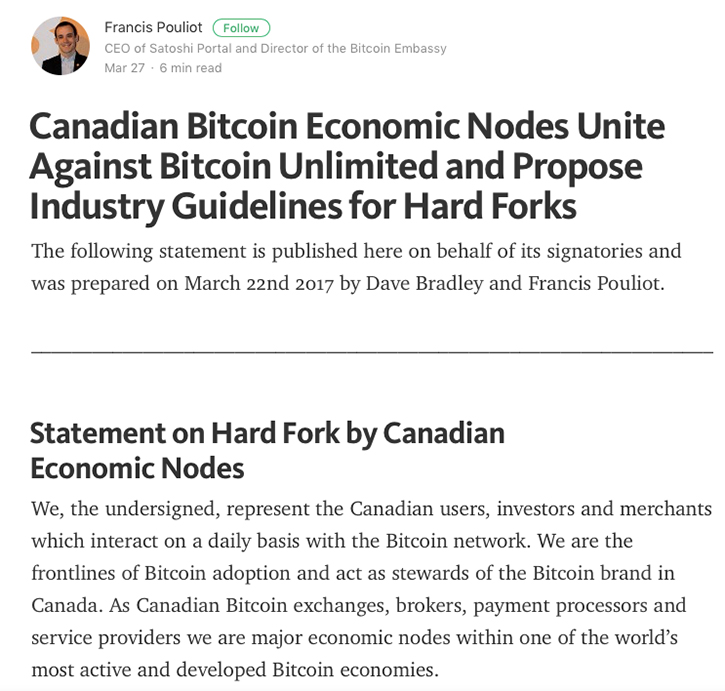 Canadian Bitcoin Economic Nodes