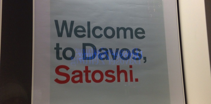 Welcome to Davos, Satoshi