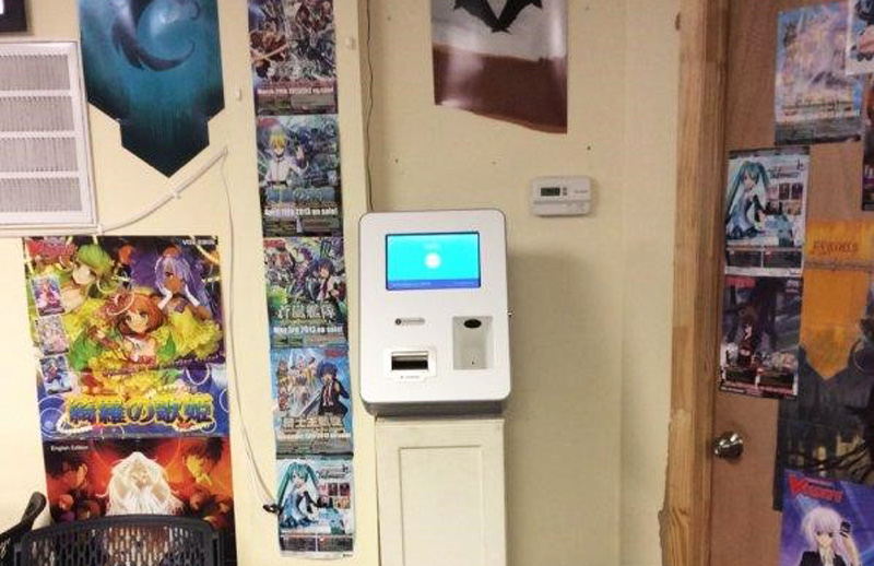 A one-way Lamassu machine that was installed at MultiVerseGamers in Chapel Hill