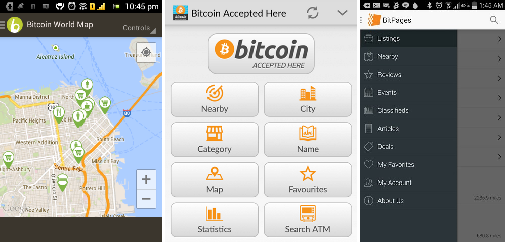 Bitcoin World Map, Bitcoin Accepted Here, BitPages-Find Bitcoin