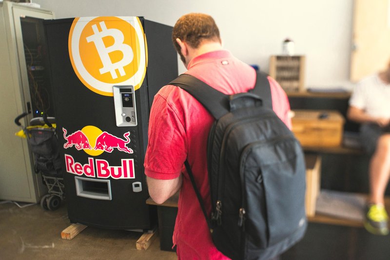 Red Bull Bitcoin vending Machine