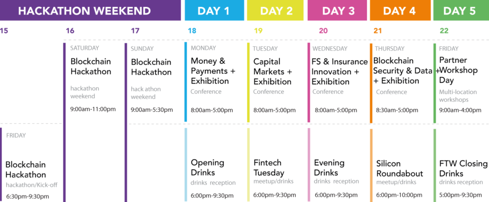 London Fintech Week Schedule