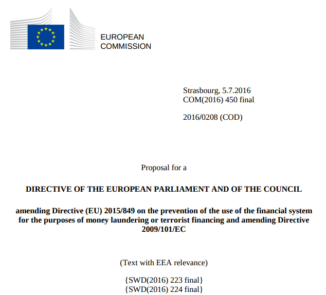Directive of the European Parliament and of the Council