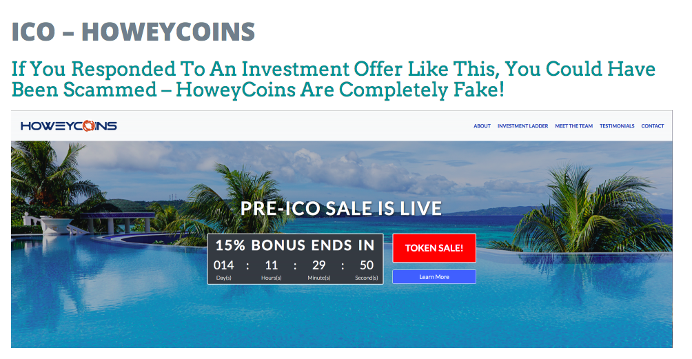 ICO - HOWEYCOINS