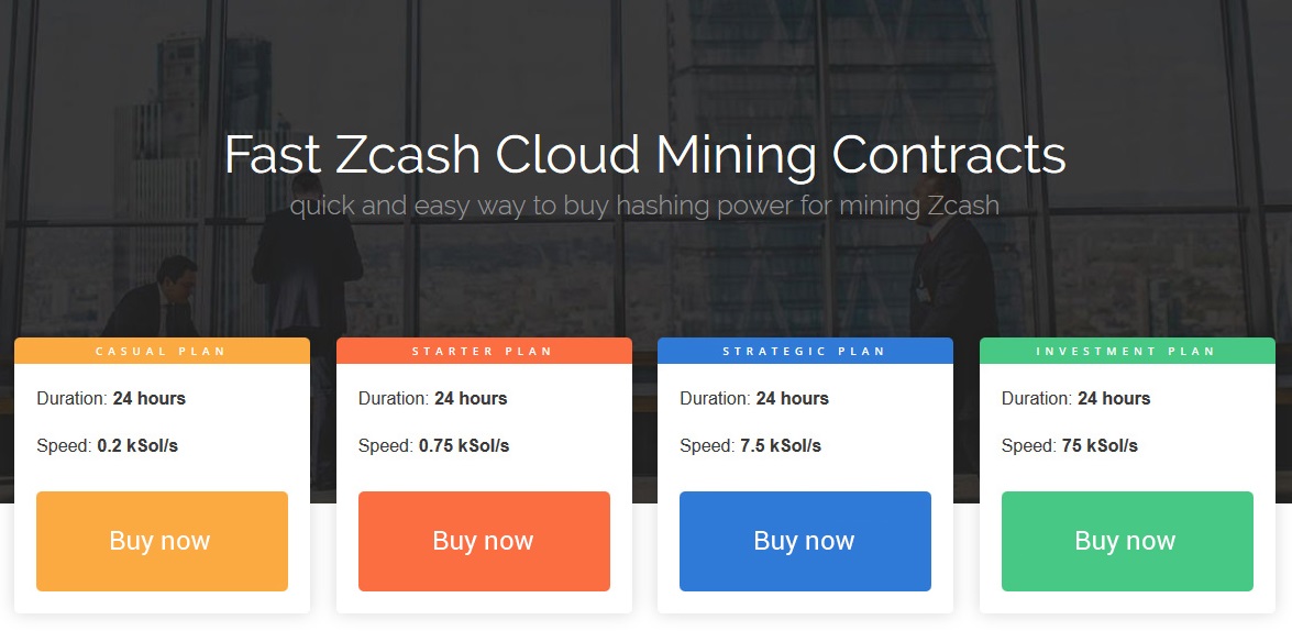 Fast 24h ZCash Cloud Mining Contracts