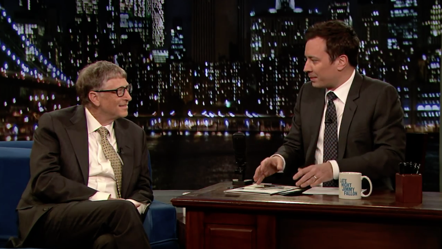 Bill Gates, Speaking to Fallon about the Bill Gates Foundation’s work in Africa