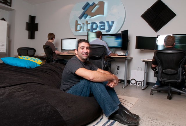 Tony Gallippi at BitPay`s Atlanta Headquarter