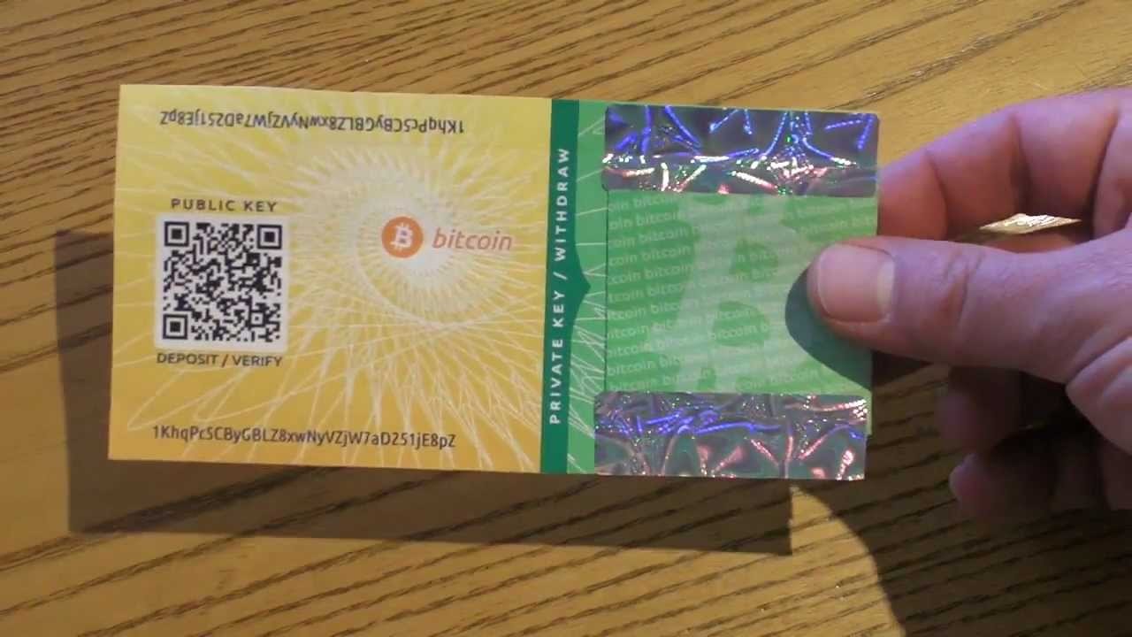 Bitcoin paper wallet