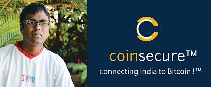Benson Samuel, CTO & Co-Founder of Coinsecure