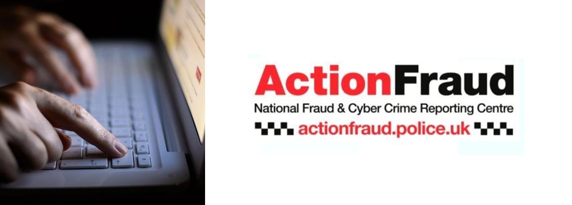 British national fraud and cybercrime reporting center Action Fraud logo